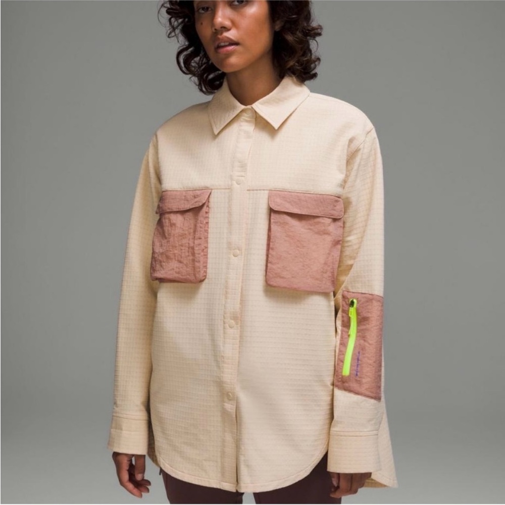 Lululemon Grid Fleece Hiking Overshirt Size 12